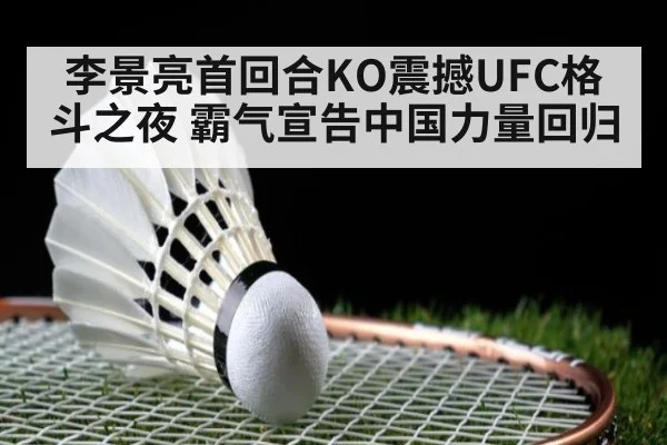 李景亮首回合KO震撼UFC格斗之夜 霸气宣告中国力量回归